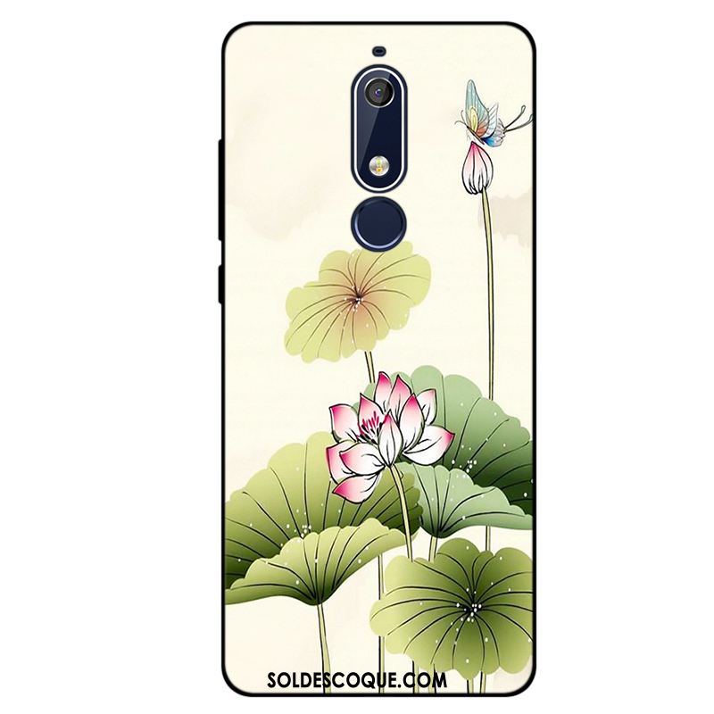 Coque Nokia 5.1 Noir Incassable Fluide Doux Nouveau Tout Compris En Vente