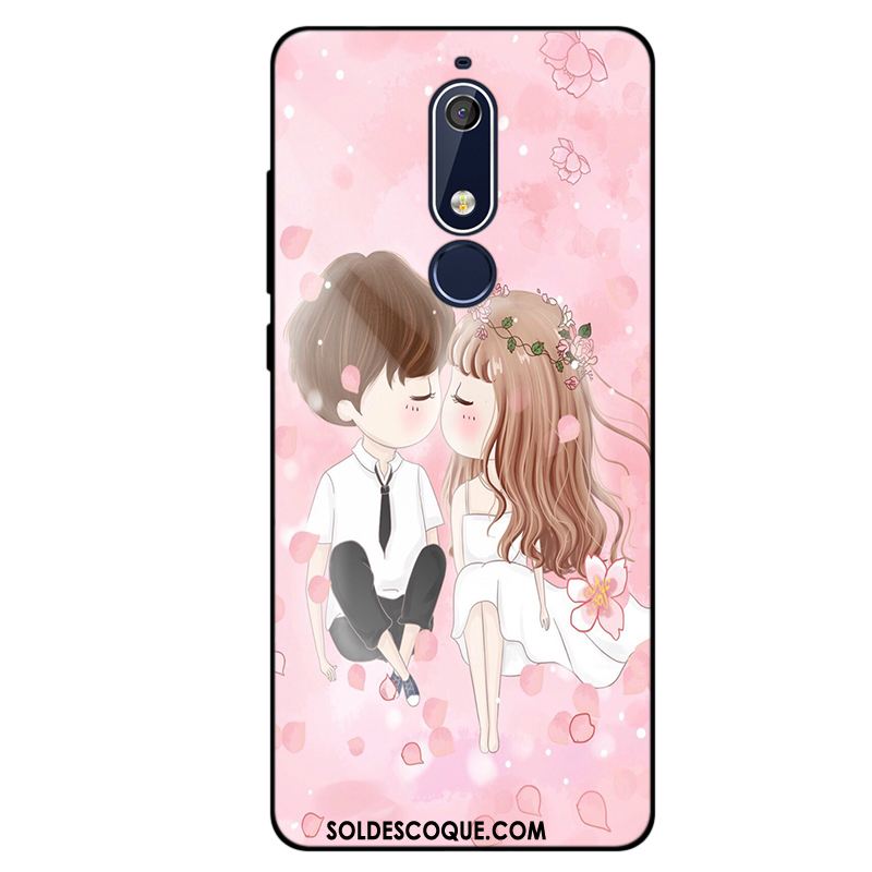 Coque Nokia 5.1 Noir Incassable Fluide Doux Nouveau Tout Compris En Vente