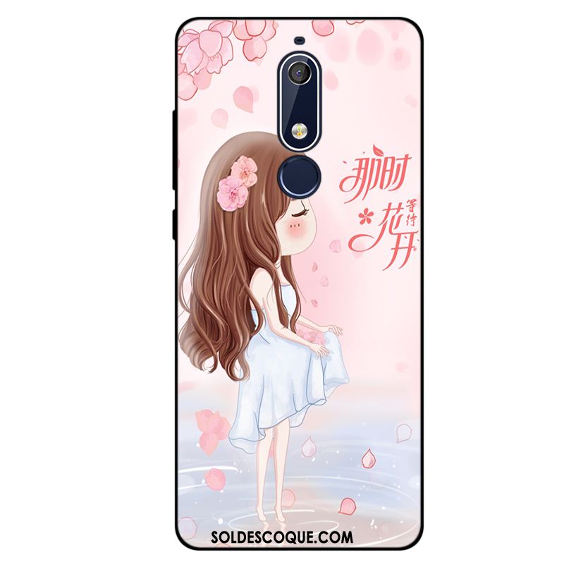 Coque Nokia 5.1 Noir Incassable Fluide Doux Nouveau Tout Compris En Vente