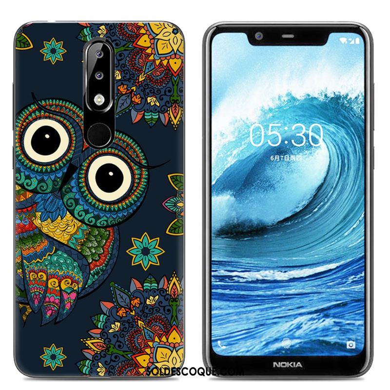 Coque Nokia 5.1 Plus Silicone Téléphone Portable Transparent Rose Fluide Doux En Vente