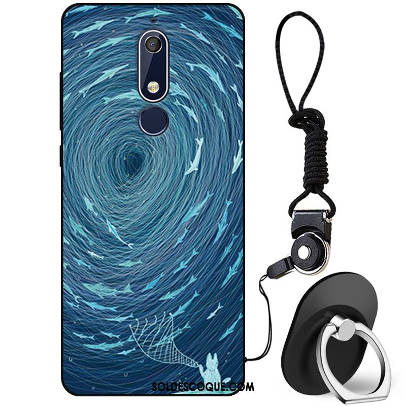 Coque Nokia 5.1 Simple Incassable Protection Personnalité Silicone Pas Cher