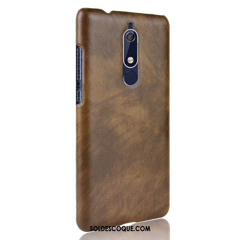 Coque Nokia 5.1 Téléphone Portable Cuir Protection Sac Étui Soldes