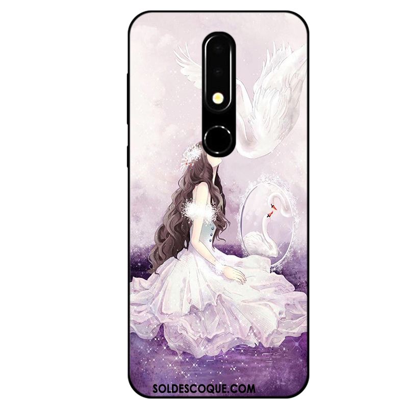 Coque Nokia 5.1 Téléphone Portable Fluide Doux Tout Compris Étui Noir Pas Cher