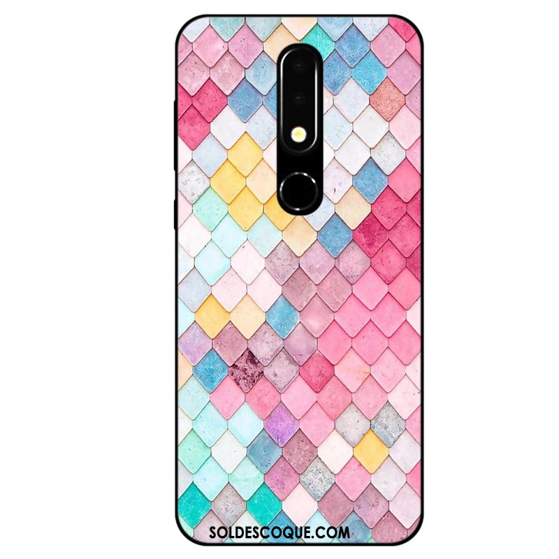 Coque Nokia 5.1 Téléphone Portable Fluide Doux Tout Compris Étui Noir Pas Cher