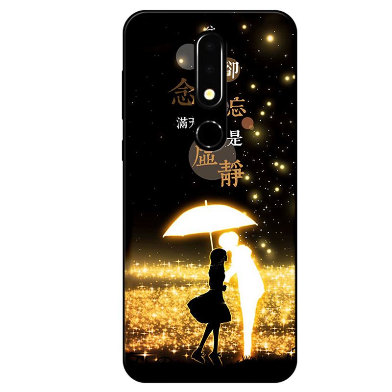 Coque Nokia 5.1 Téléphone Portable Fluide Doux Tout Compris Étui Noir Pas Cher