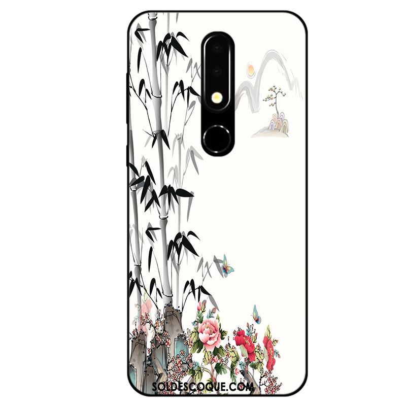 Coque Nokia 5.1 Téléphone Portable Fluide Doux Tout Compris Étui Noir Pas Cher