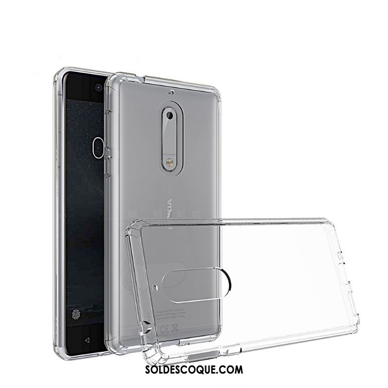 Coque Nokia 5 Border Noir Transparent Étui Personnalité En Vente