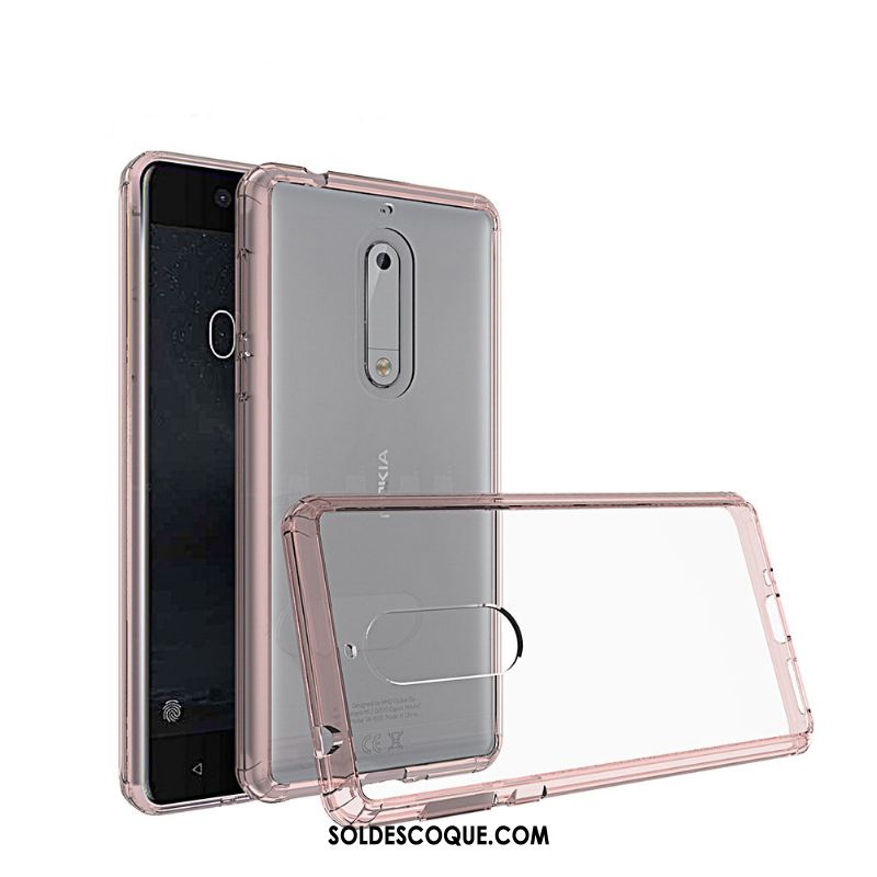 Coque Nokia 5 Border Noir Transparent Étui Personnalité En Vente