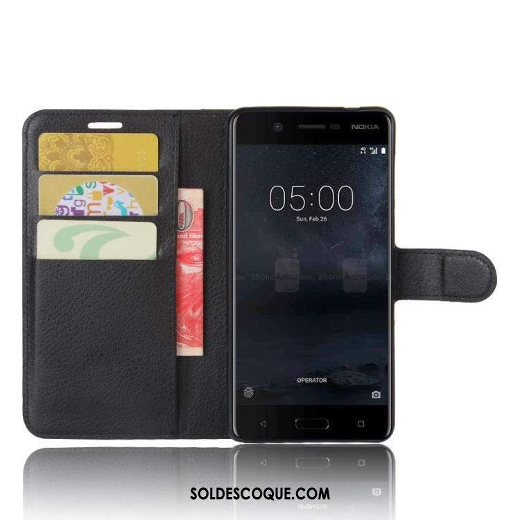 Coque Nokia 5 Carte Téléphone Portable Étui Protection Étui En Cuir Pas Cher