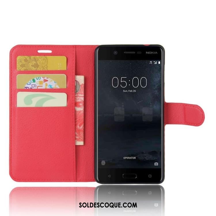 Coque Nokia 5 Carte Téléphone Portable Étui Protection Étui En Cuir Pas Cher