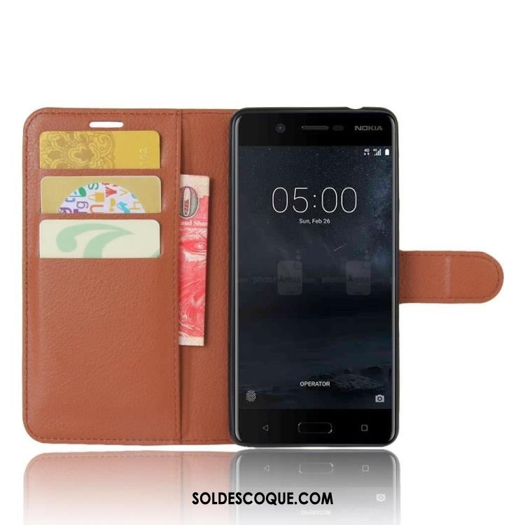 Coque Nokia 5 Carte Téléphone Portable Étui Protection Étui En Cuir Pas Cher