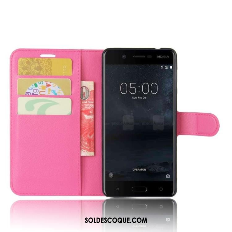 Coque Nokia 5 Carte Téléphone Portable Étui Protection Étui En Cuir Pas Cher