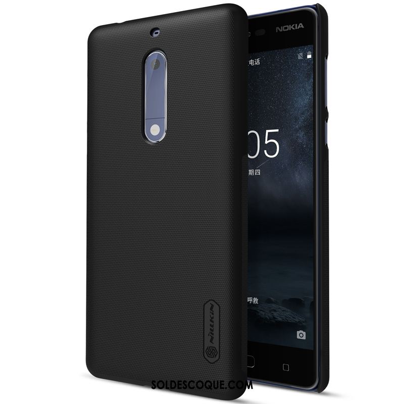 Coque Nokia 5 Or Téléphone Portable Protection Blanc Délavé En Daim Soldes