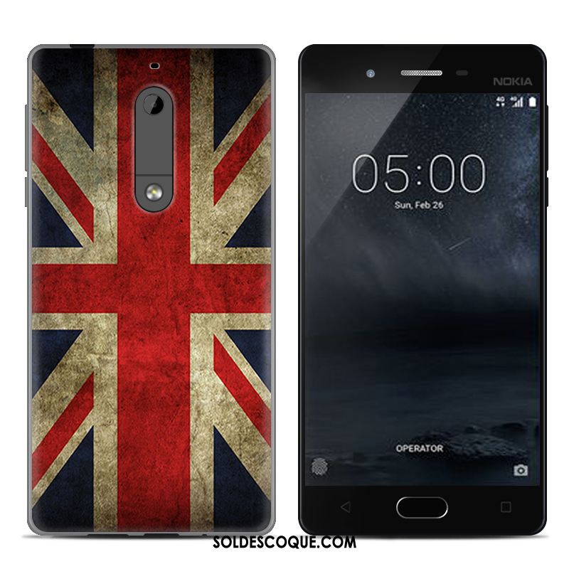 Coque Nokia 5 Peinture Étui Incassable Multicolore Téléphone Portable Pas Cher