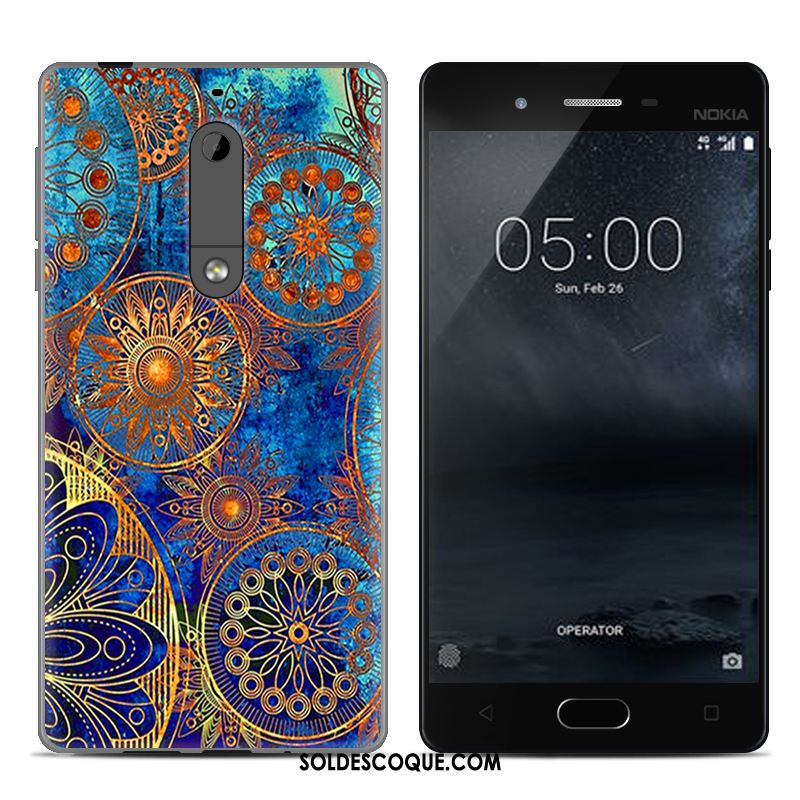 Coque Nokia 5 Peinture Étui Incassable Multicolore Téléphone Portable Pas Cher