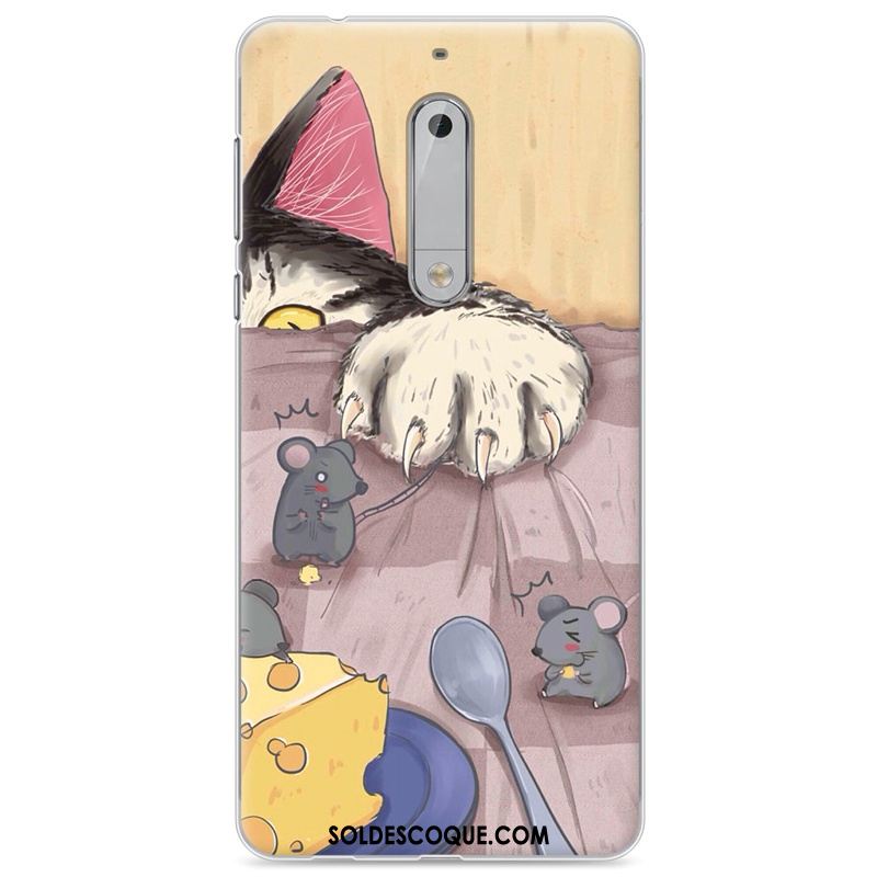 Coque Nokia 5 Protection Silicone Étui Dessin Animé Peinture Pas Cher