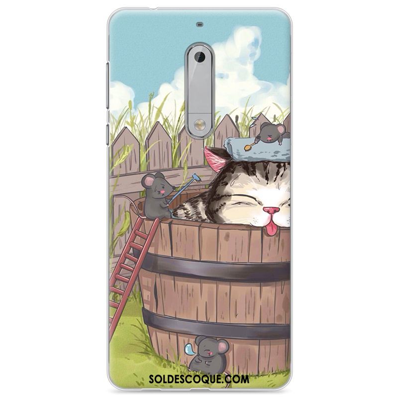 Coque Nokia 5 Protection Silicone Étui Dessin Animé Peinture Pas Cher