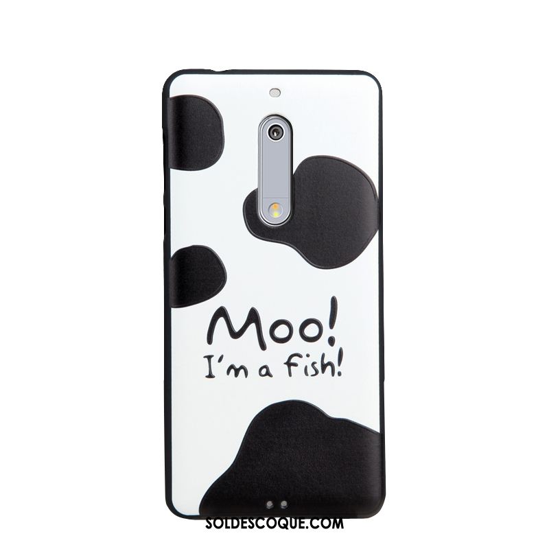 Coque Nokia 5 Téléphone Portable Protection Gaufrage Étui Multicolore Soldes