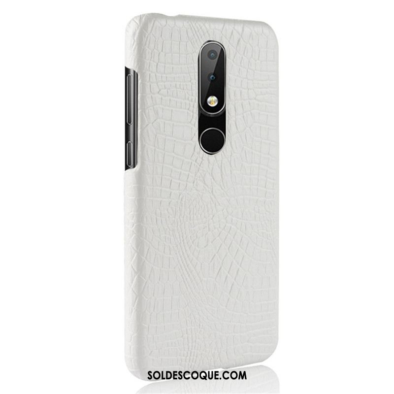 Coque Nokia 6.1 Difficile Étui Bleu Légères Cuir Housse Soldes