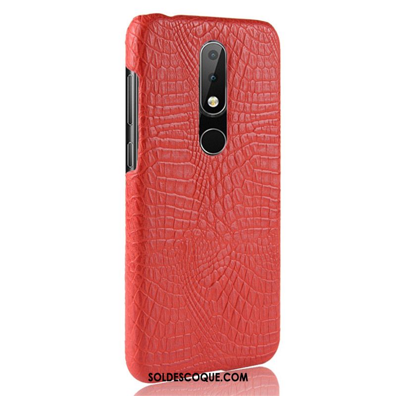 Coque Nokia 6.1 Difficile Étui Bleu Légères Cuir Housse Soldes