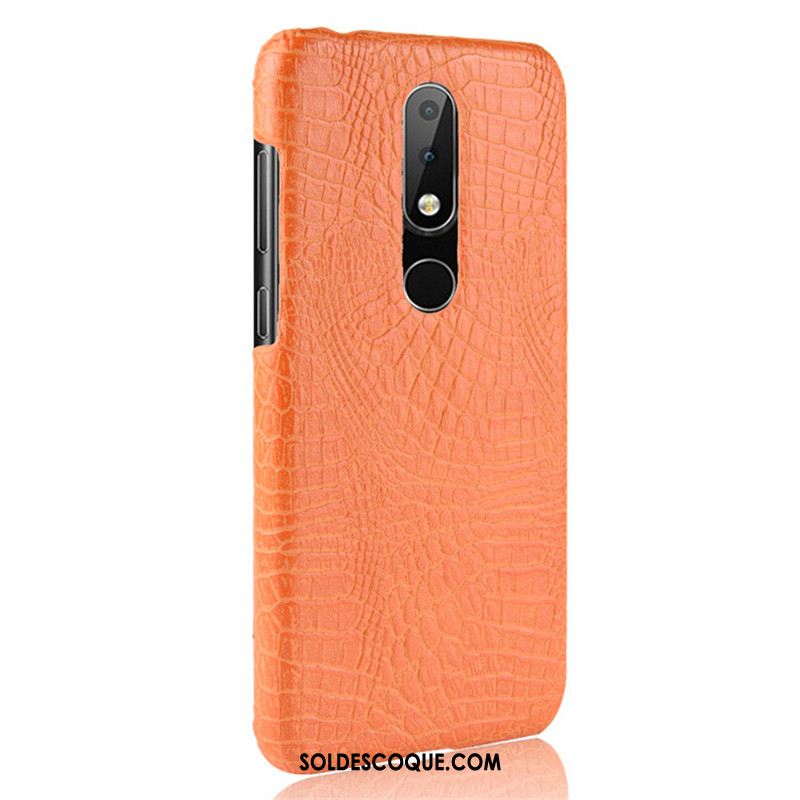 Coque Nokia 6.1 Difficile Étui Bleu Légères Cuir Housse Soldes