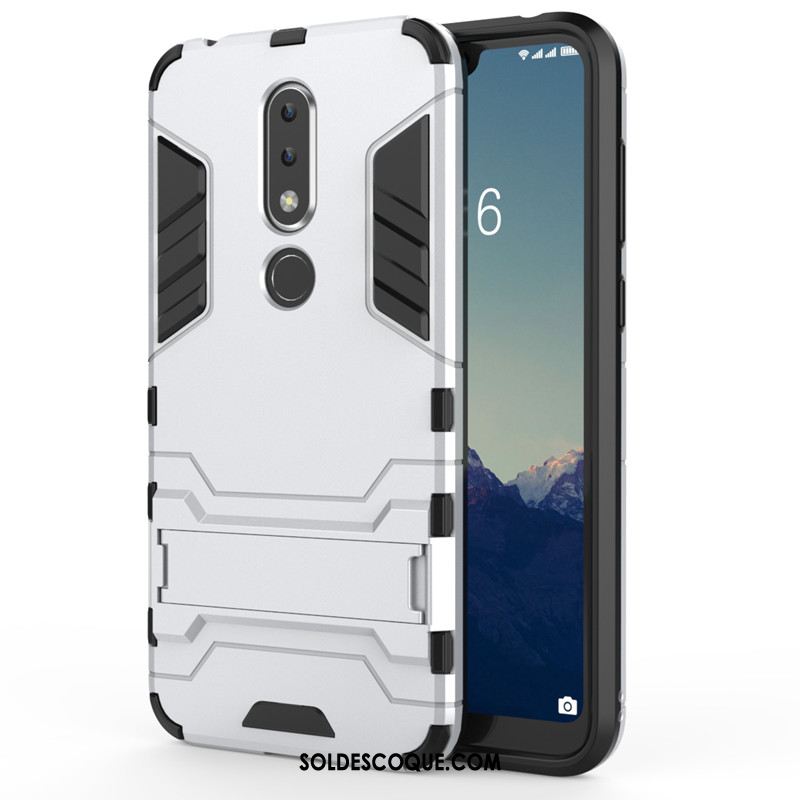 Coque Nokia 6.1 Gris Protection Difficile Coque En Silicone Étui Pas Cher