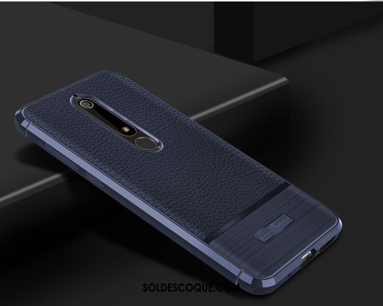 Coque Nokia 6.1 Incassable Téléphone Portable Protection Modèle Fleurie Litchi Soldes