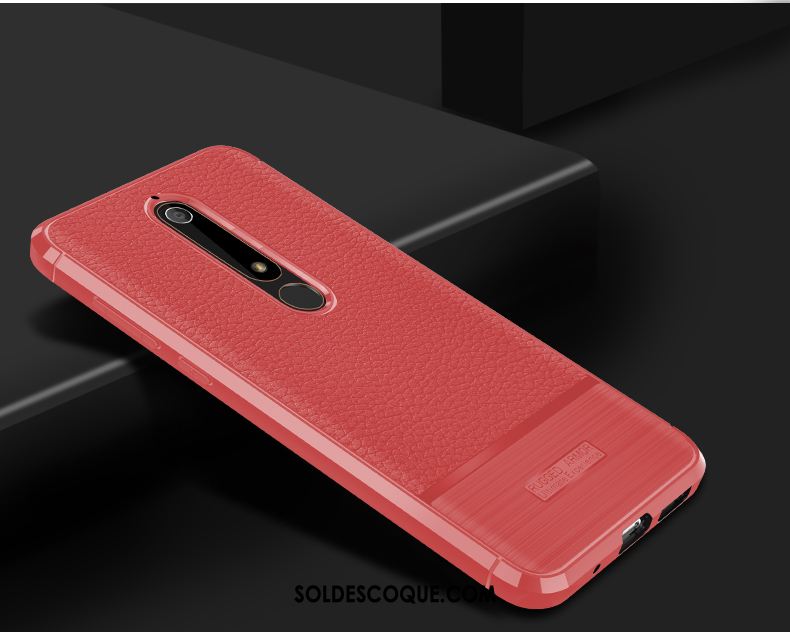 Coque Nokia 6.1 Incassable Téléphone Portable Protection Modèle Fleurie Litchi Soldes