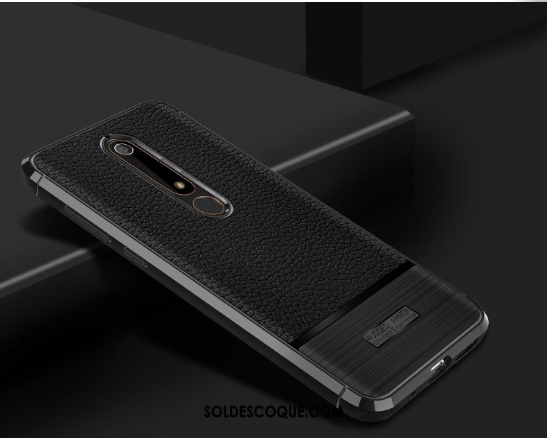 Coque Nokia 6.1 Incassable Téléphone Portable Protection Modèle Fleurie Litchi Soldes