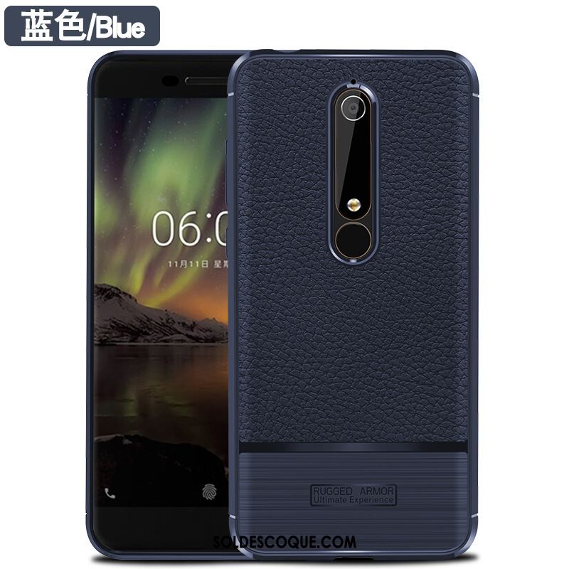 Coque Nokia 6.1 Modèle Fleurie Fibre Incassable Téléphone Portable Gris En Vente