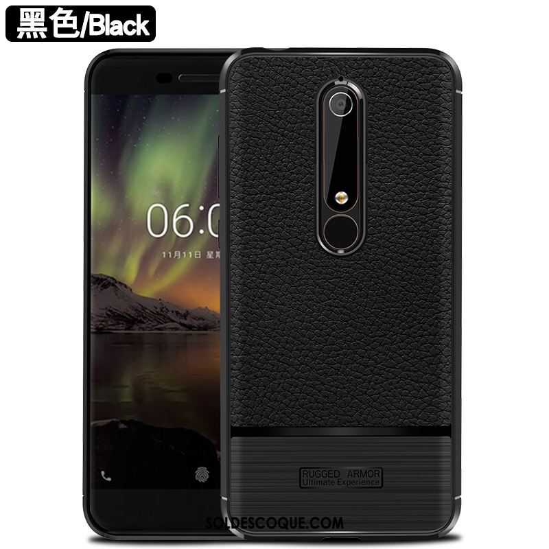 Coque Nokia 6.1 Modèle Fleurie Fibre Incassable Téléphone Portable Gris En Vente