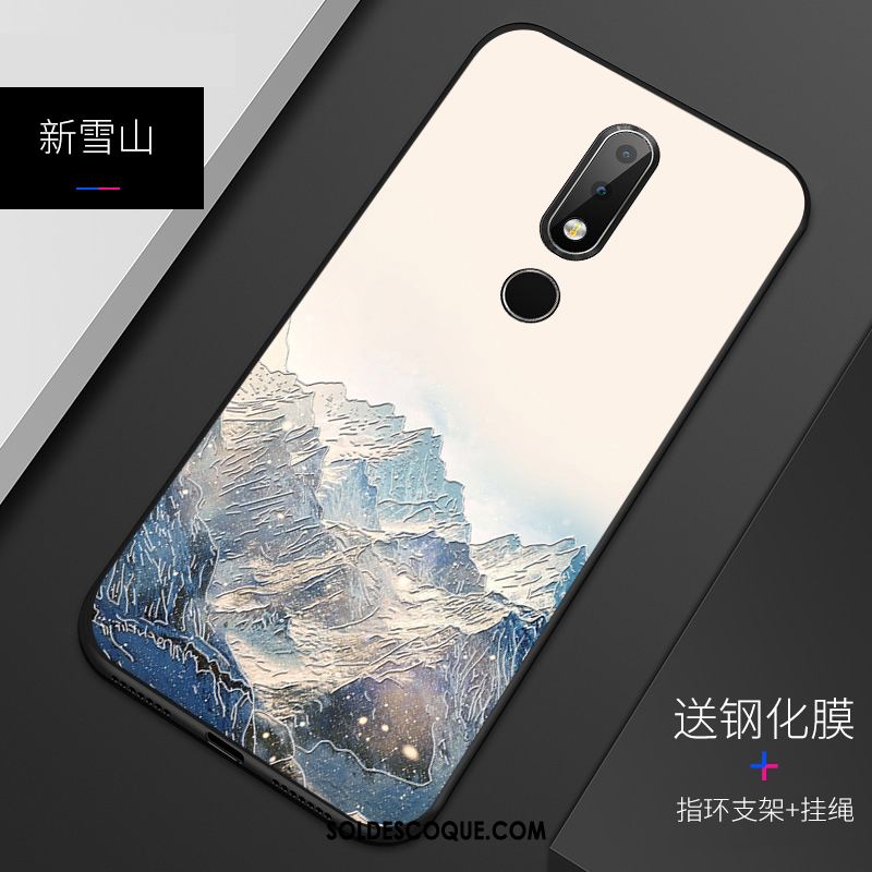 Coque Nokia 6.1 Tout Compris Téléphone Portable Gaufrage Personnalité Incassable Pas Cher