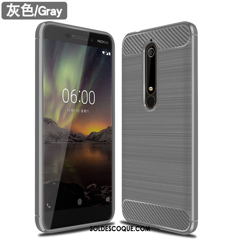 Coque Nokia 6.1 Téléphone Portable Nouveau Protection Incassable Noir Pas Cher