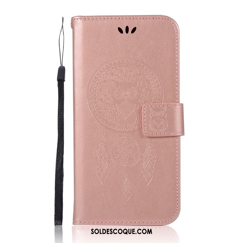 Coque Nokia 6.1 Étui En Cuir Chat Or Rose Carte Modèle Fleurie Soldes