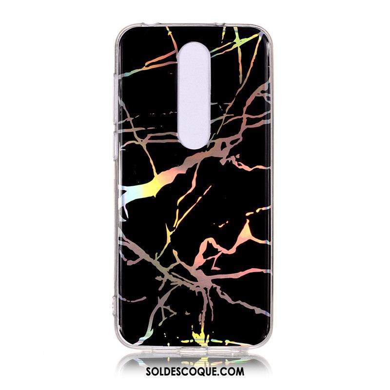 Coque Nokia 6.1 Étui Noir Téléphone Portable Fluide Doux Grand Housse En Ligne