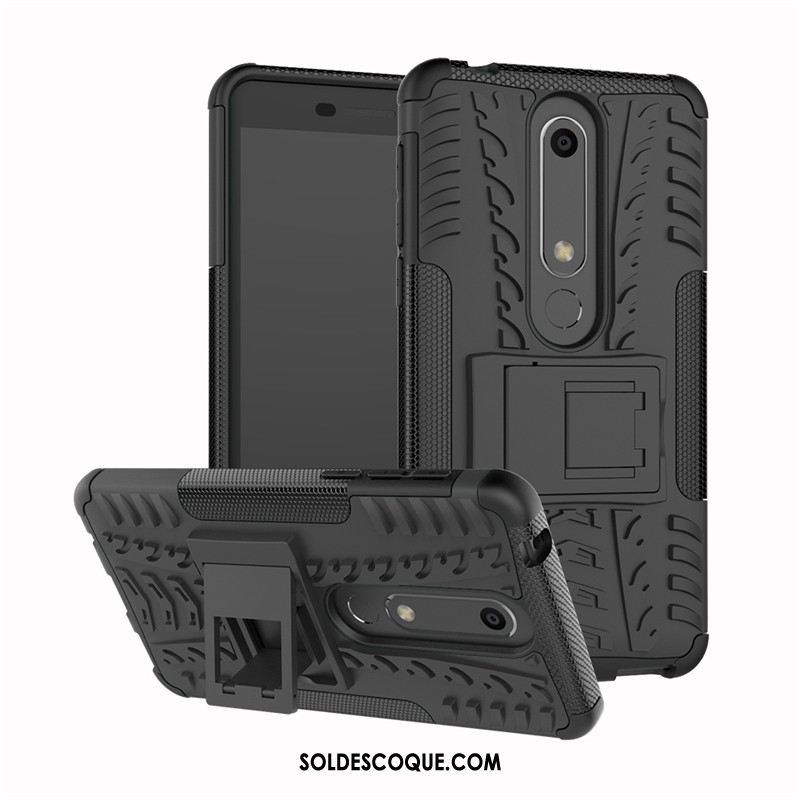 Coque Nokia 6.1 Étui Téléphone Portable Support Silicone Incassable Pas Cher