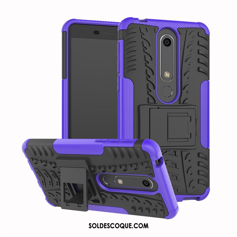 Coque Nokia 6.1 Étui Téléphone Portable Support Silicone Incassable Pas Cher