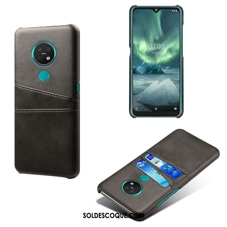 Coque Nokia 6.2 Carte Petit Bleu Modèle Fleurie Cuir En Vente