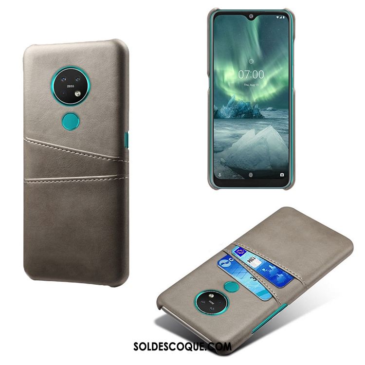 Coque Nokia 6.2 Carte Petit Bleu Modèle Fleurie Cuir En Vente