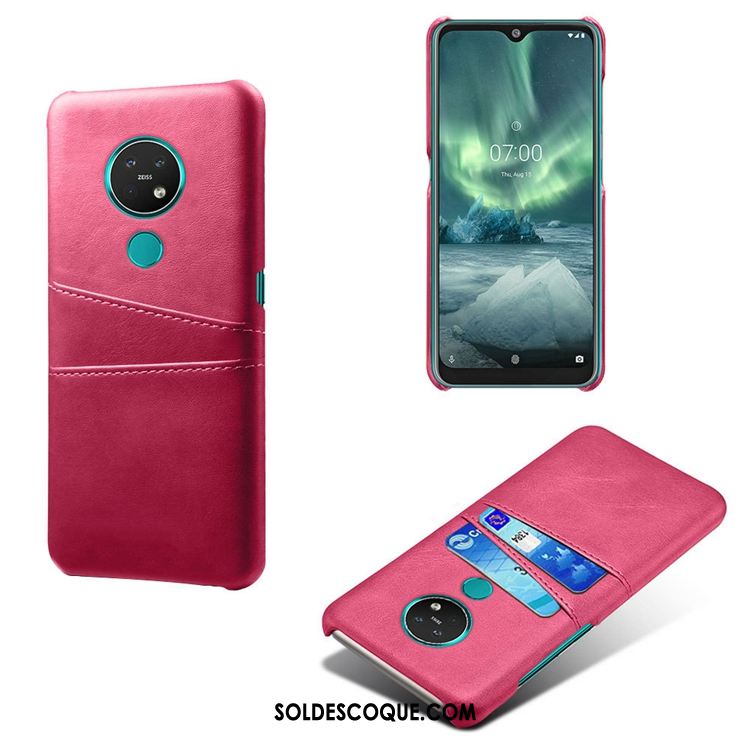 Coque Nokia 6.2 Carte Petit Bleu Modèle Fleurie Cuir En Vente