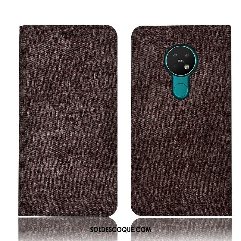 Coque Nokia 6.2 Incassable Téléphone Portable Tout Compris Cuir Véritable Protection En Ligne