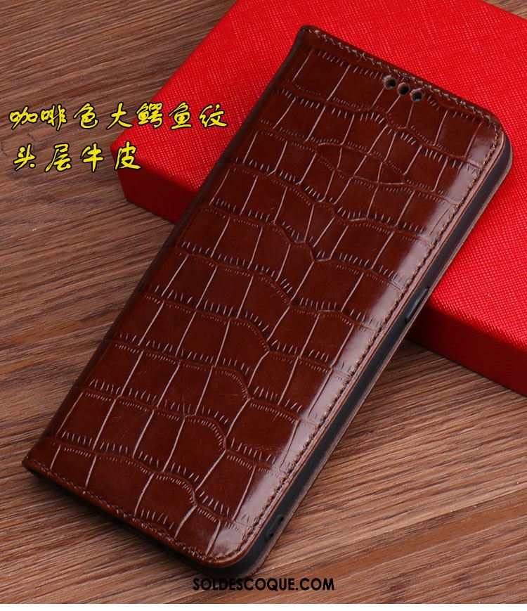 Coque Nokia 6.2 Modèle Fleurie Cuir Véritable Incassable Téléphone Portable Litchi Soldes