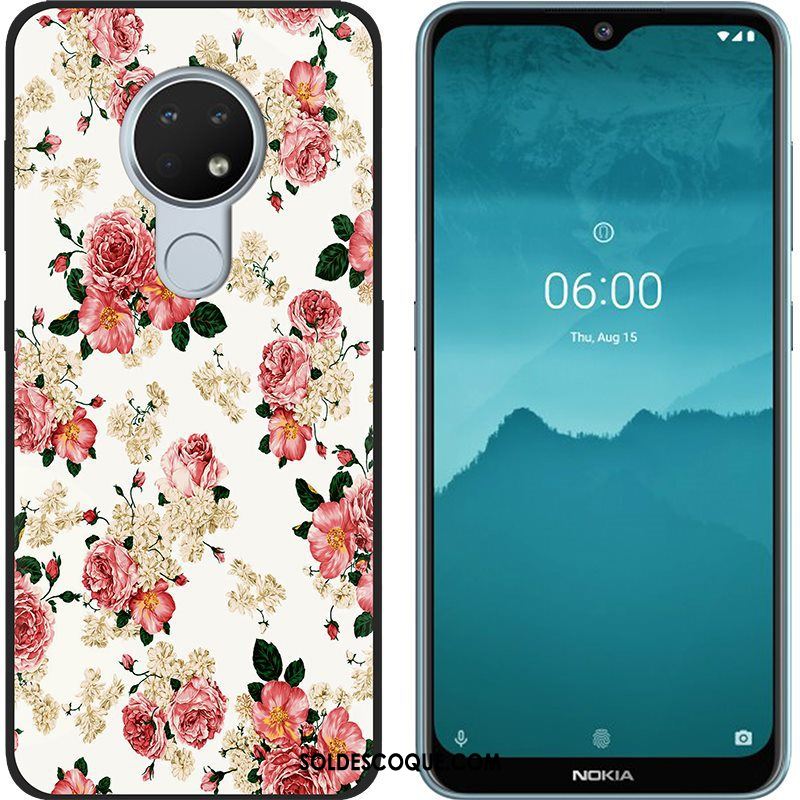 Coque Nokia 6.2 Tendance Violet Créatif Noir Peinture Pas Cher