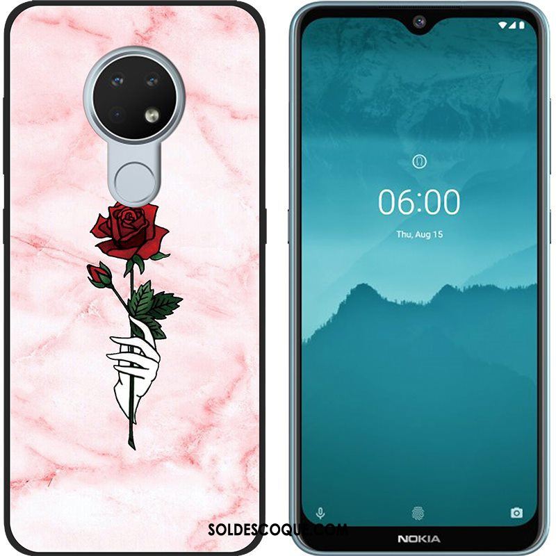 Coque Nokia 6.2 Tendance Violet Créatif Noir Peinture Pas Cher