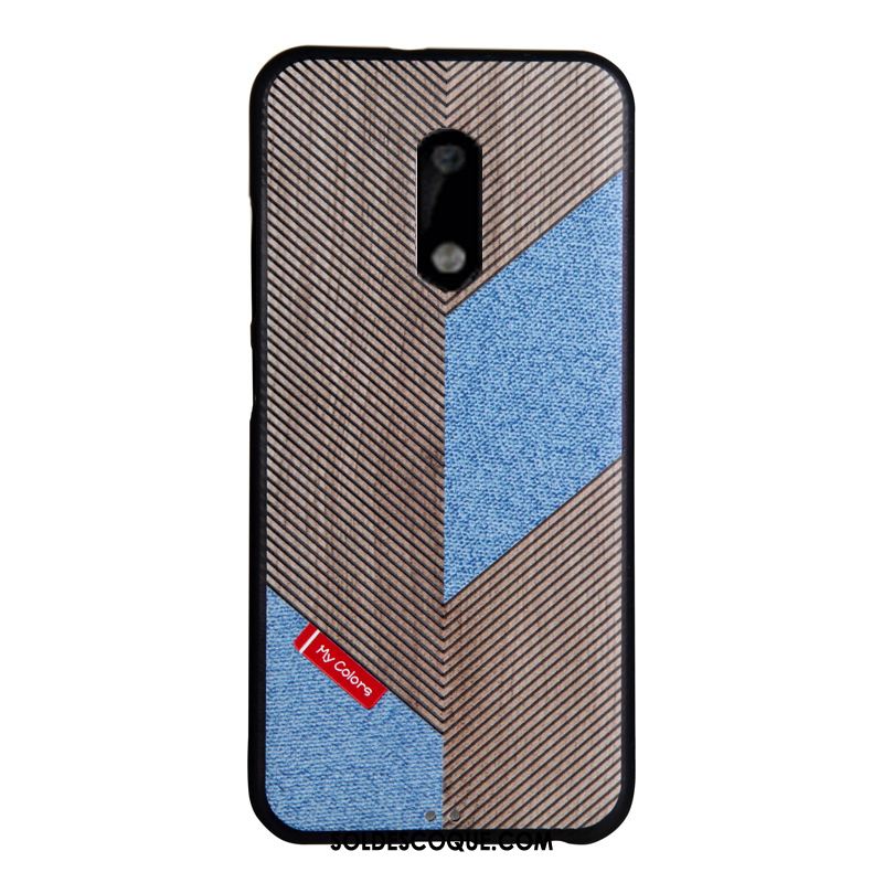 Coque Nokia 6 Noir Protection Silicone Incassable Délavé En Daim Housse Pas Cher