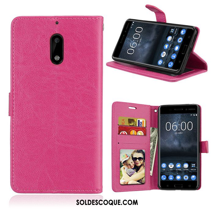 Coque Nokia 6 Portefeuille Incassable Téléphone Portable Silicone Protection Pas Cher