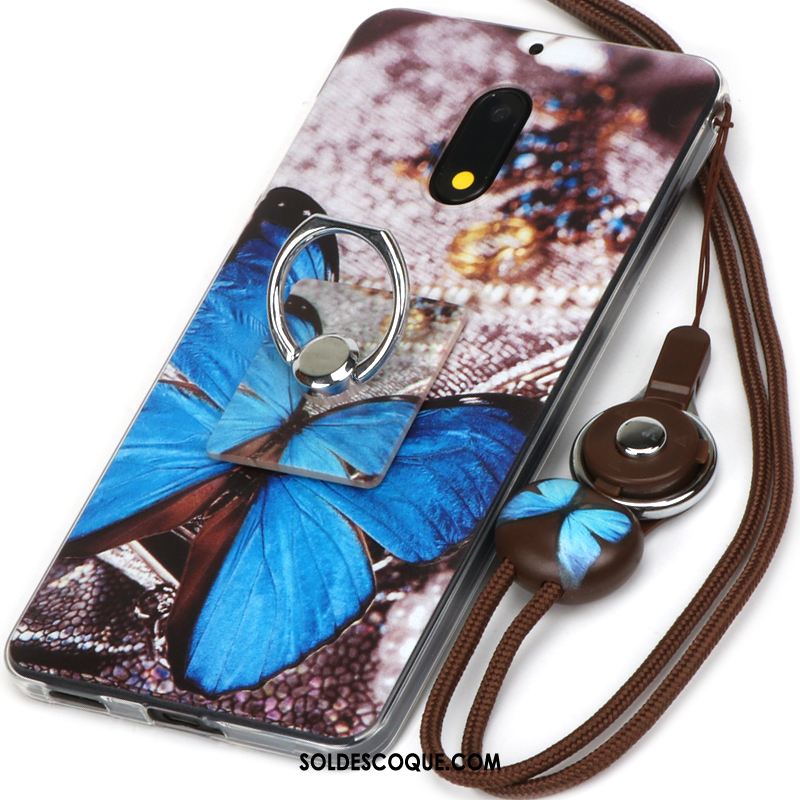 Coque Nokia 6 Protection Incassable Téléphone Portable Étui Bleu Housse Pas Cher