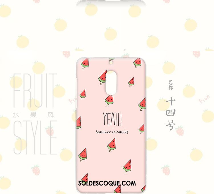 Coque Nokia 6 Rose Peinture Art Protection Floral Pas Cher