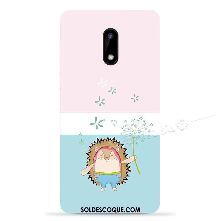 Coque Nokia 6 Silicone Étui Dessin Animé Protection Rose Pas Cher