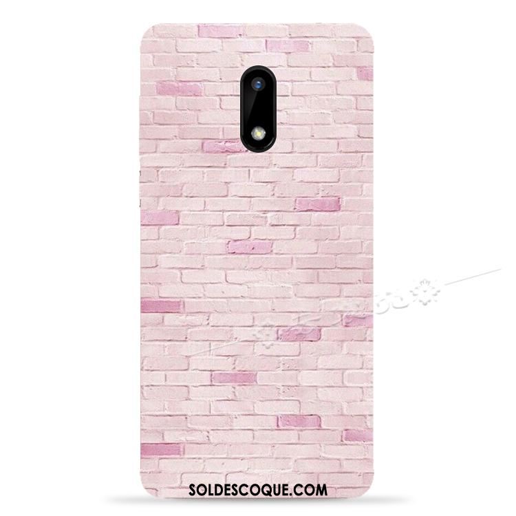 Coque Nokia 6 Silicone Étui Dessin Animé Protection Rose Pas Cher